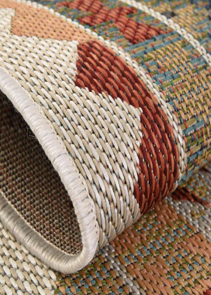 3' x 3' Easy-Clean Baja Indoor / Outdoor Round Rug