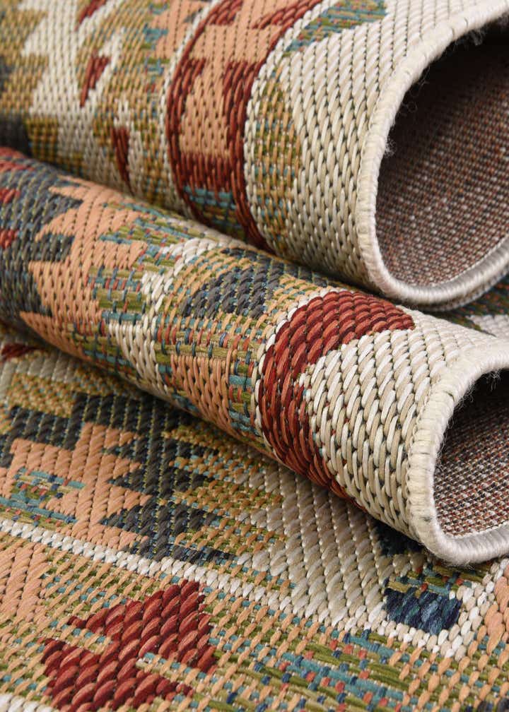 3' x 3' Easy-Clean Baja Indoor / Outdoor Round Rug
