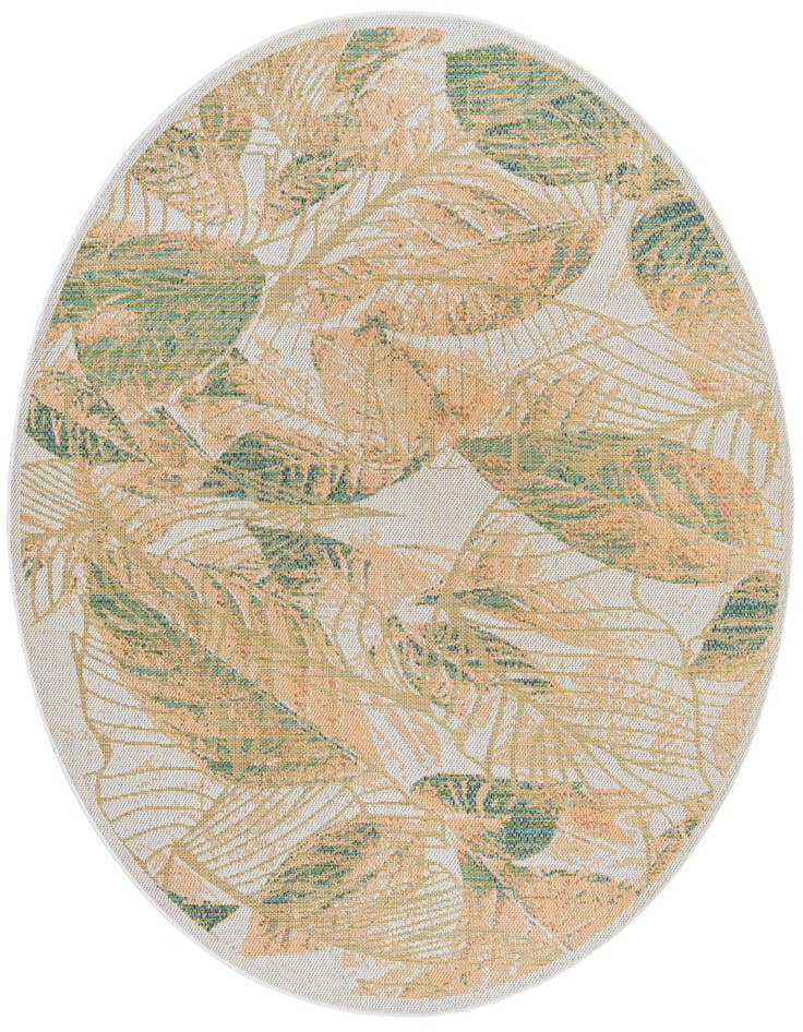 Detail image of 7' 10 x 7' 10 Easy-Clean Baja Indoor / Outdoor Round Rug