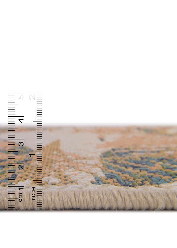 3' 3 x 3' 3 Easy-Clean Baja Indoor / Outdoor Round Rug