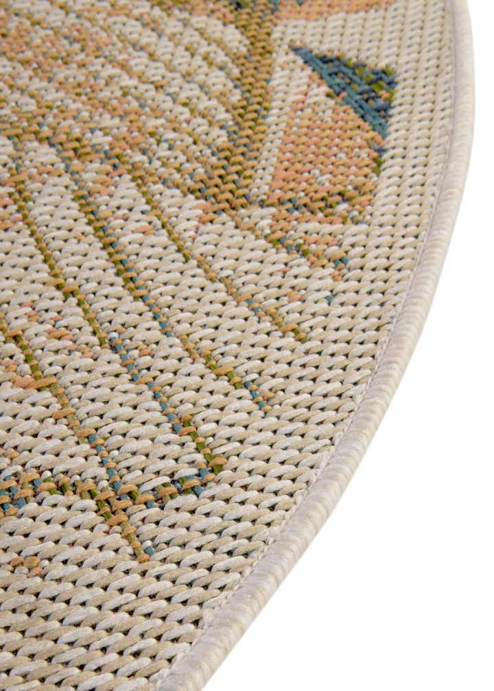 3' 3 x 3' 3 Easy-Clean Baja Indoor / Outdoor Round Rug