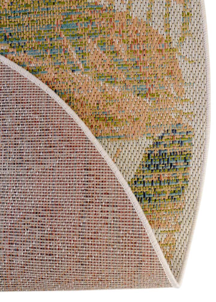 3' 3 x 3' 3 Easy-Clean Baja Indoor / Outdoor Round Rug