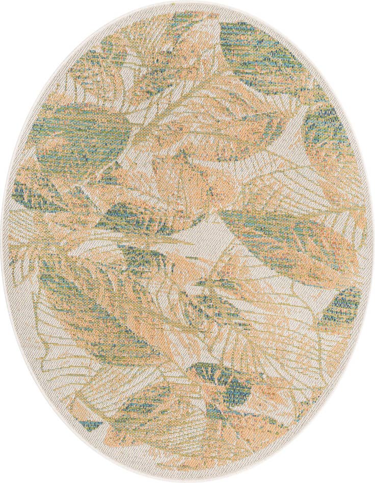 Detail image of 5' 3 x 5' 3 Easy-Clean Baja Indoor / Outdoor Round Rug