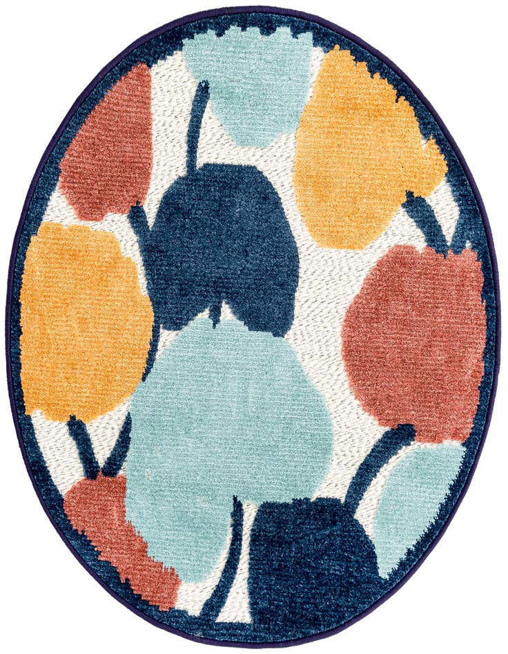 Detail image of 3' 3 x 3' 3 Easy-Clean Belize Indoor / Outdoor Round Rug