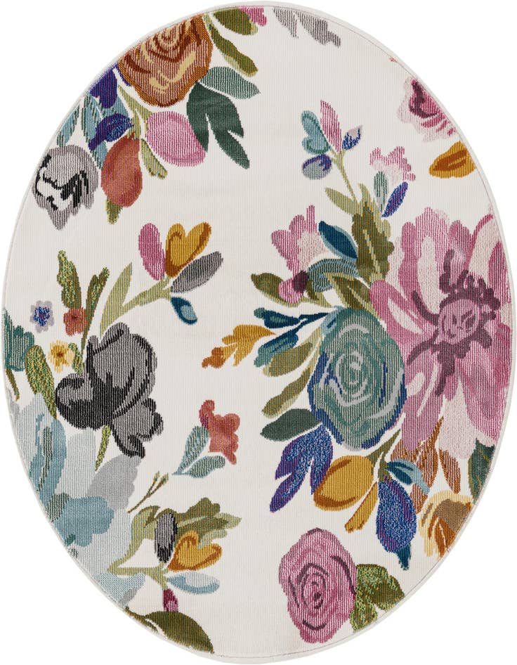 Detail image of 3' 3 x 3' 3 Blossom Round Rug