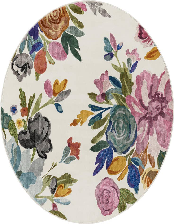 Detail image of 5' 3 x 5' 3 Blossom Round Rug