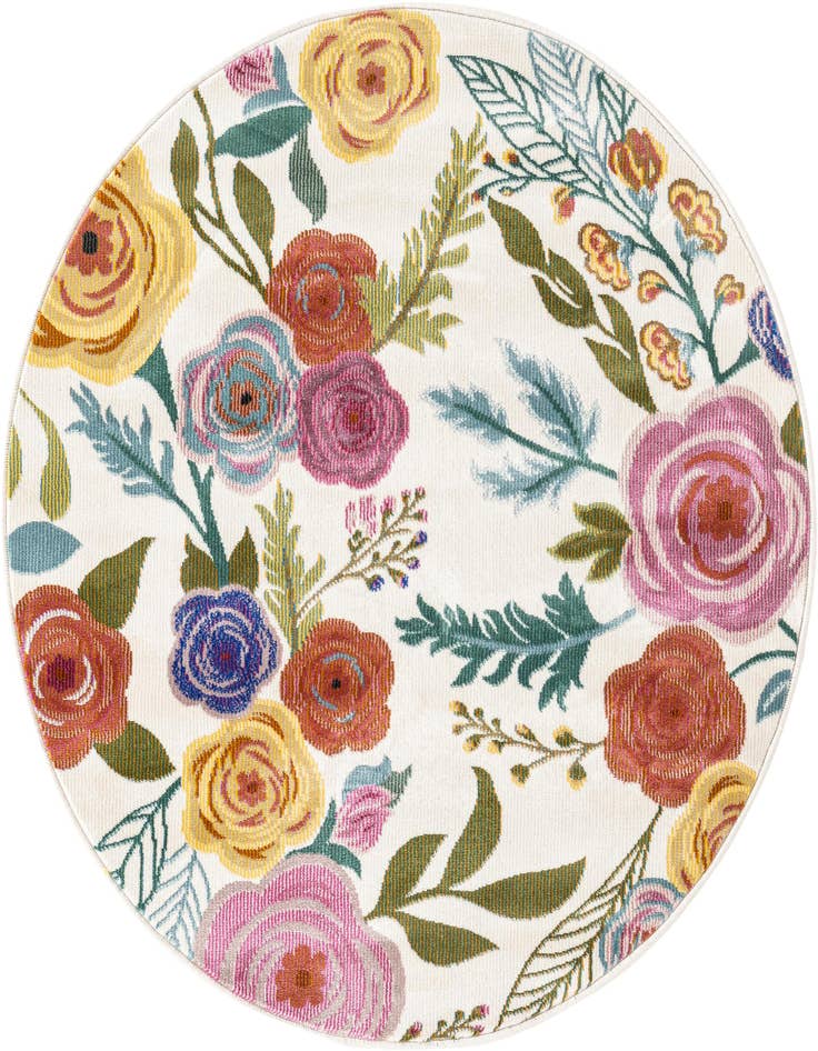 Detail image of 3' 3 x 3' 3 Blossom Round Rug
