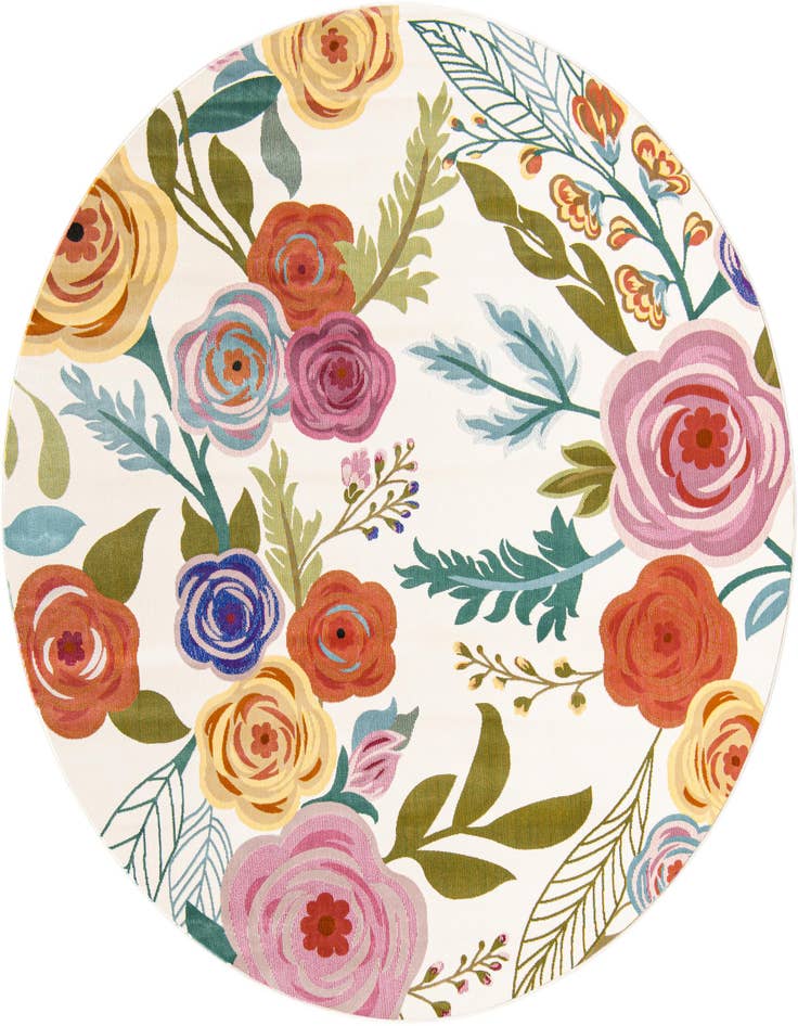 Detail image of 7' x 7' Blossom Round Rug