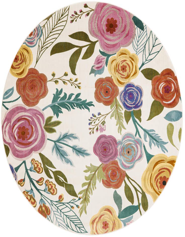 Detail image of 6' x 6' Blossom Round Rug
