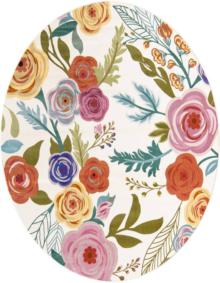 Detail image of 7' 10 x 7' 10 Blossom Round Rug