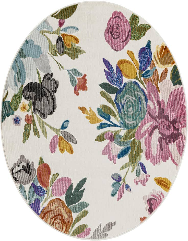 Detail image of 4' 1 x 4' 1 Blossom Round Rug