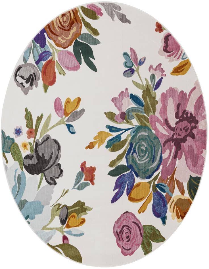 Detail image of 7' 10 x 7' 10 Blossom Round Rug