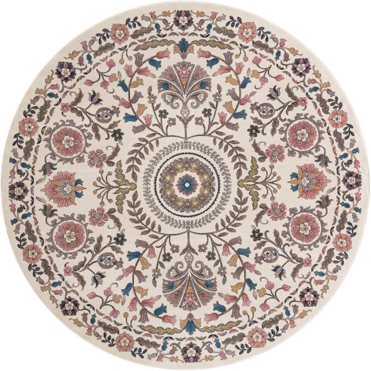 Detail image of 8' x 8' Blossom Round Rug