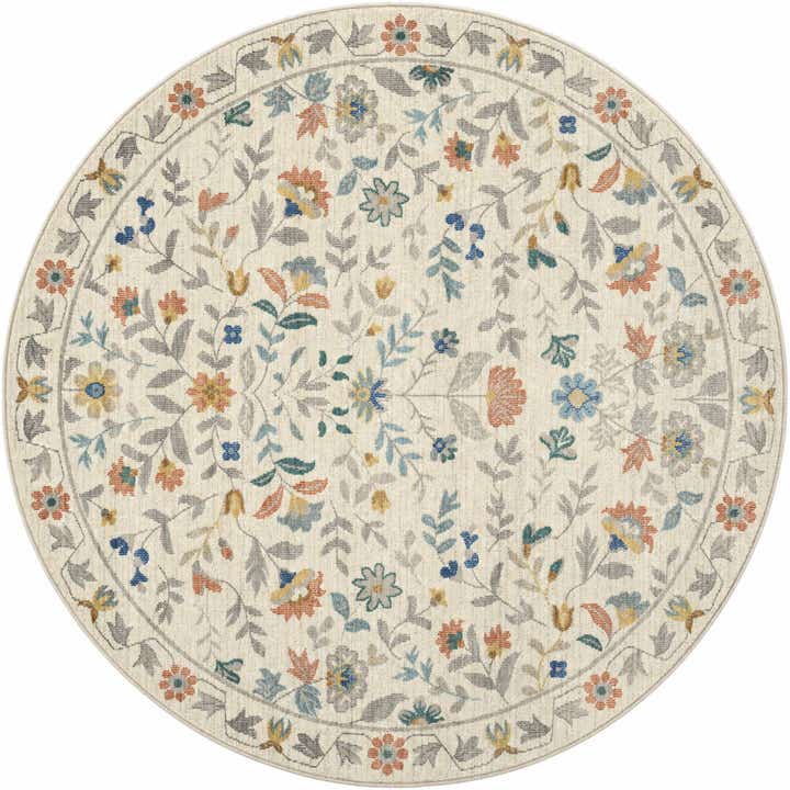5' x 5' Blossom Round Rug