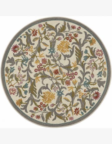 3' 3 x 3' 3 Blossom Round Rug