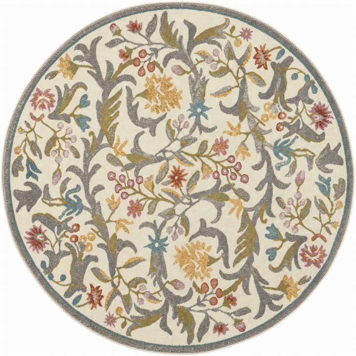 5' x 5' Blossom Round Rug