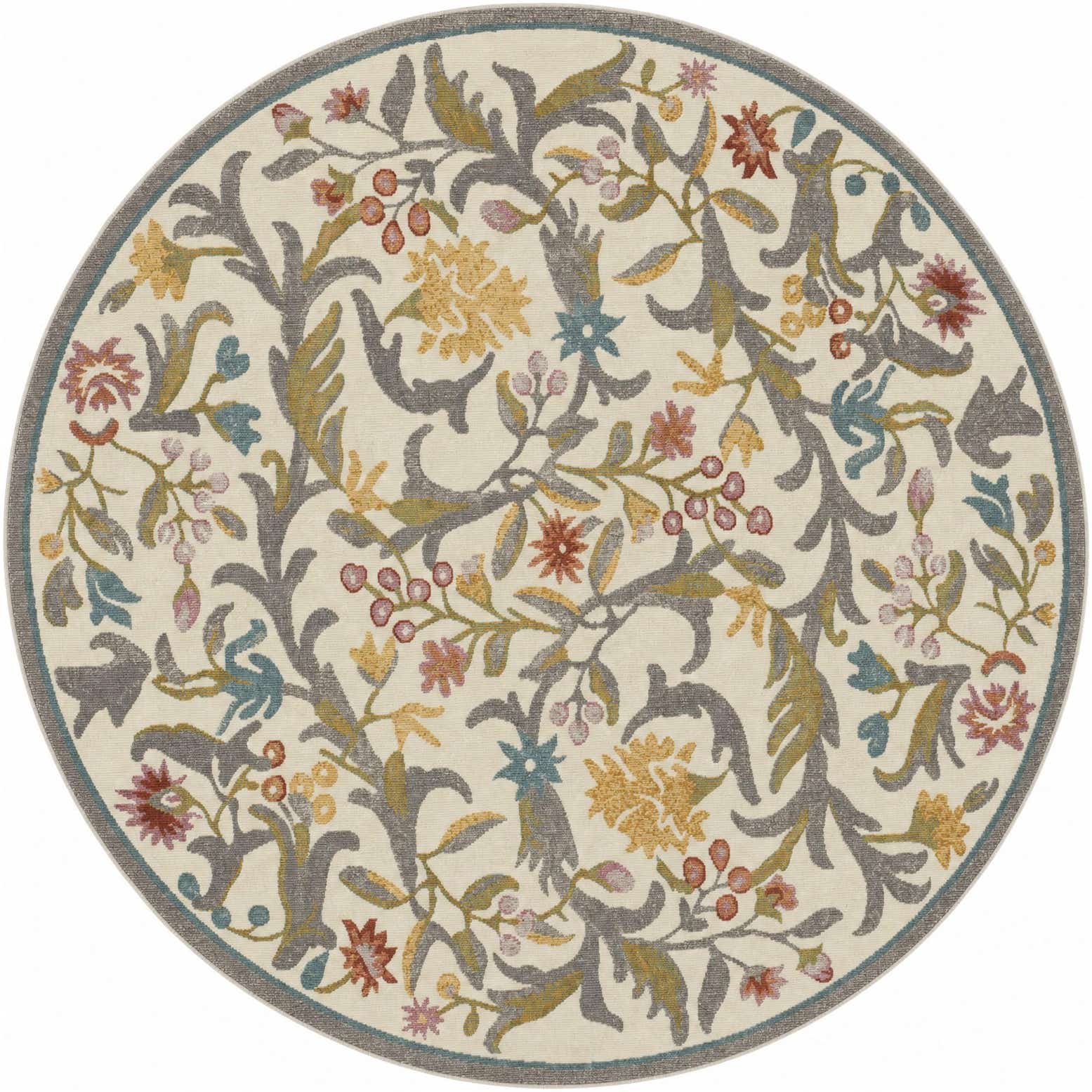 185cm x 185cm Blossom Round Rug