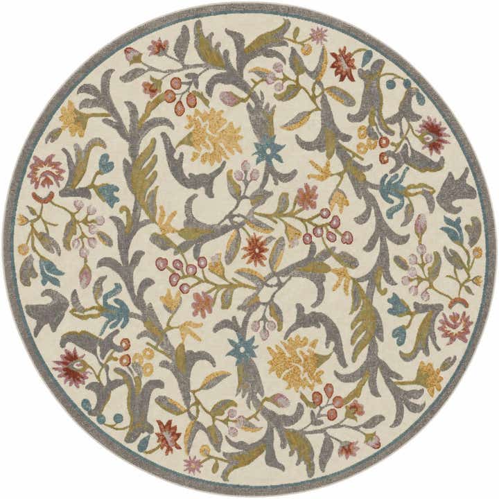 185cm x 185cm Blossom Round Rug