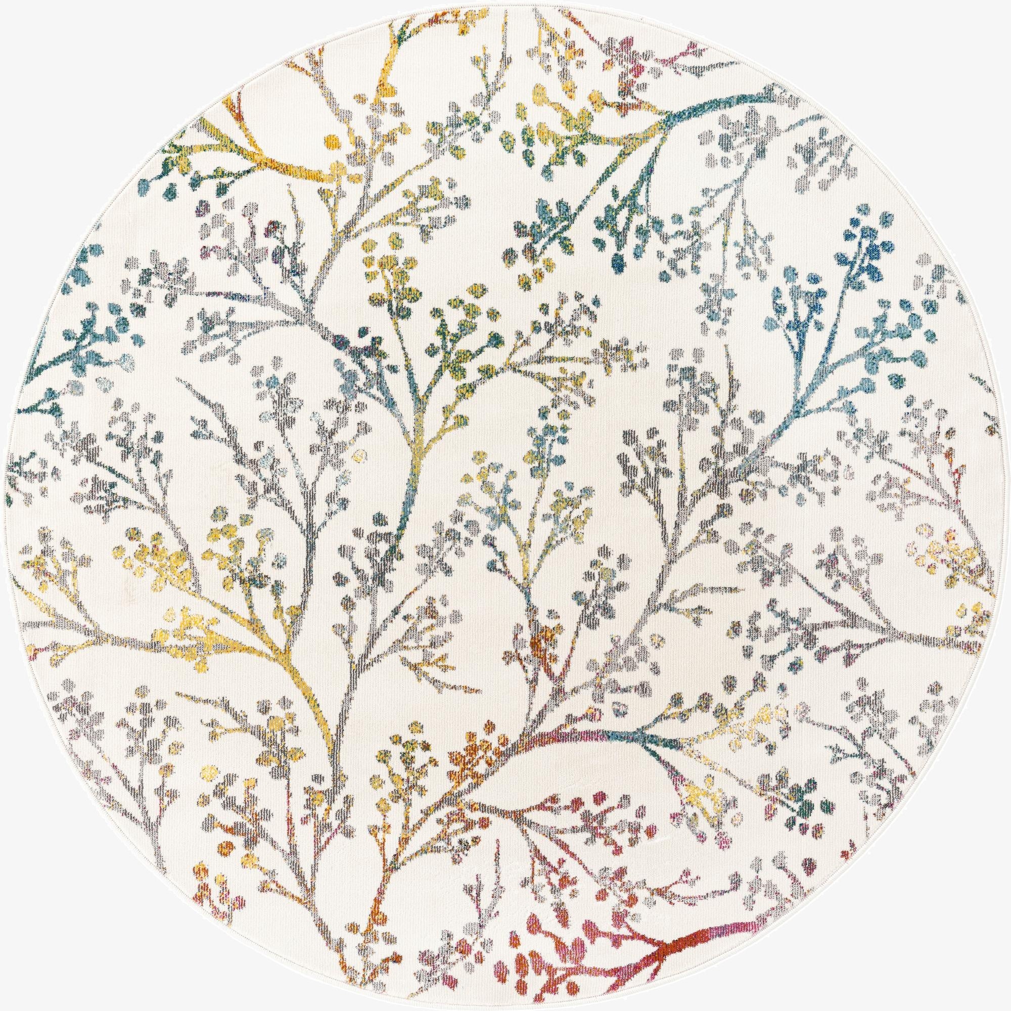 4' x 4' Blossom Round Rug