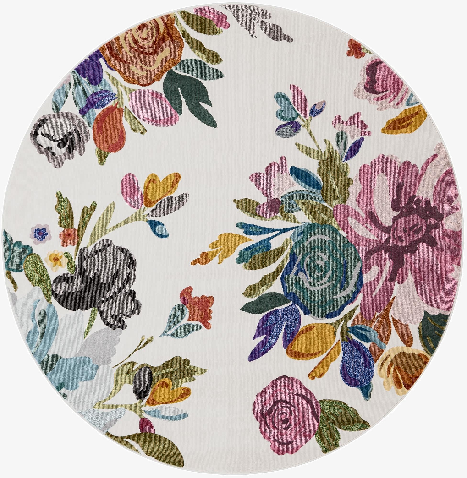 7' 10 x 7' 10 Blossom Round Rug