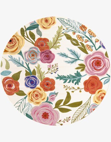 7' x 7' Blossom Round Rug
