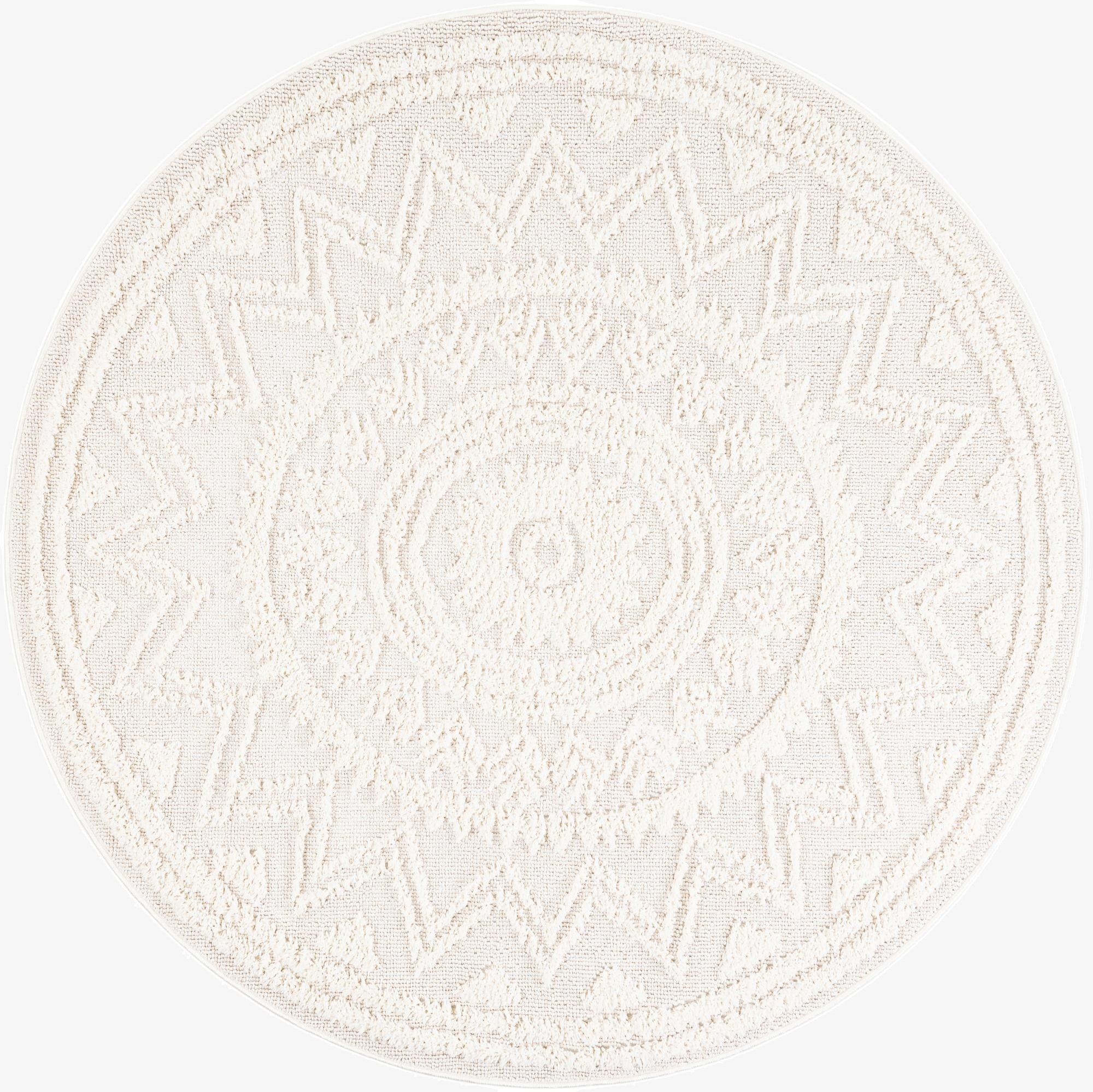 6' x 6' Boho Round Rug