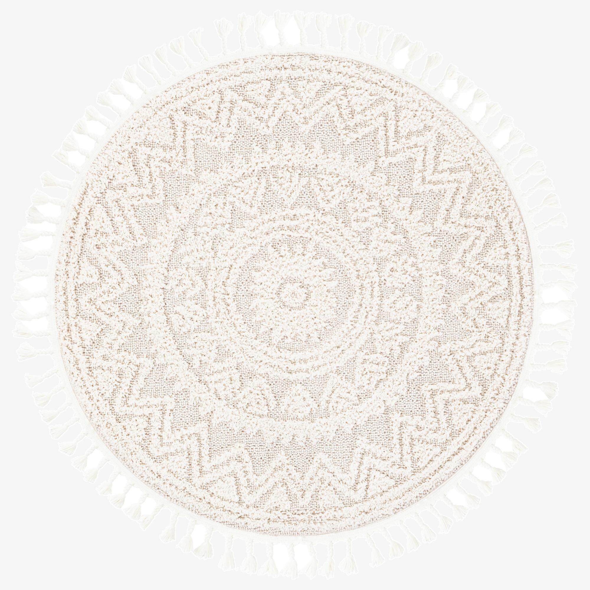 4' x 4' Boho Round Rug