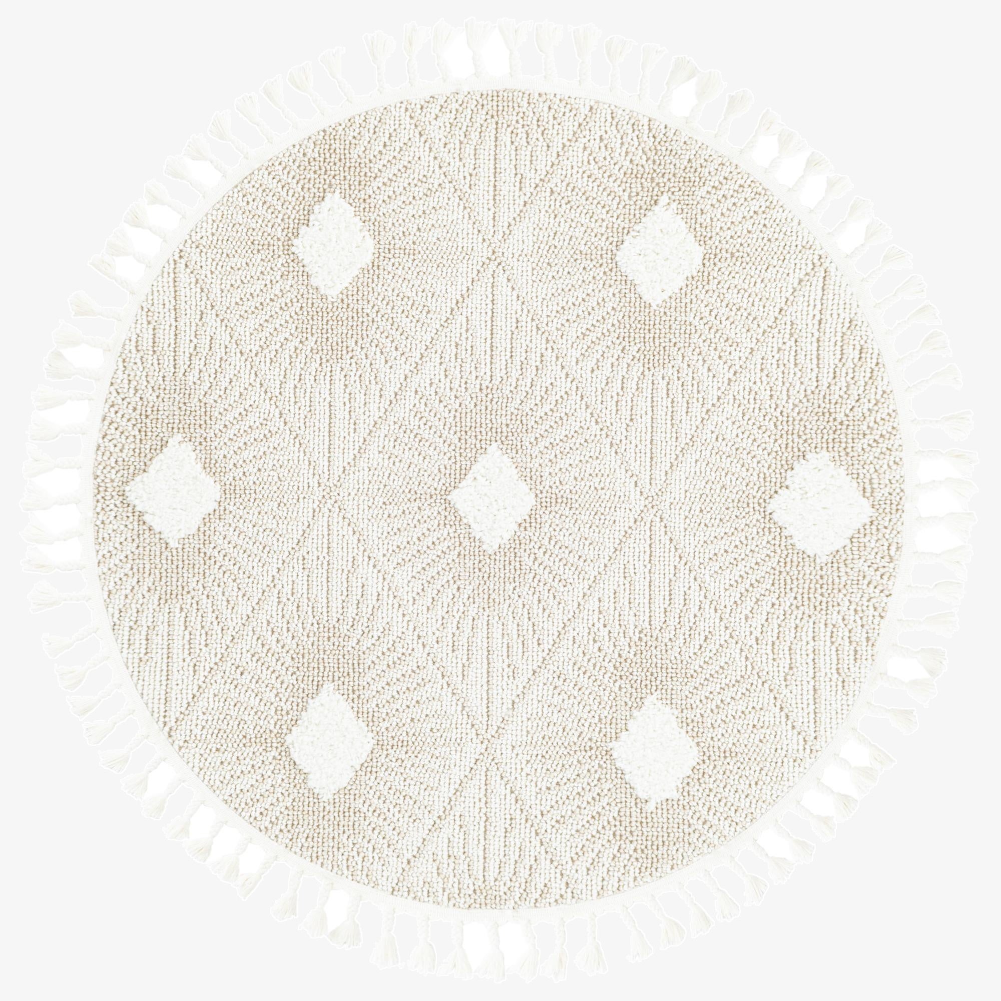 3' 3 x 3' 3 Boho Round Rug