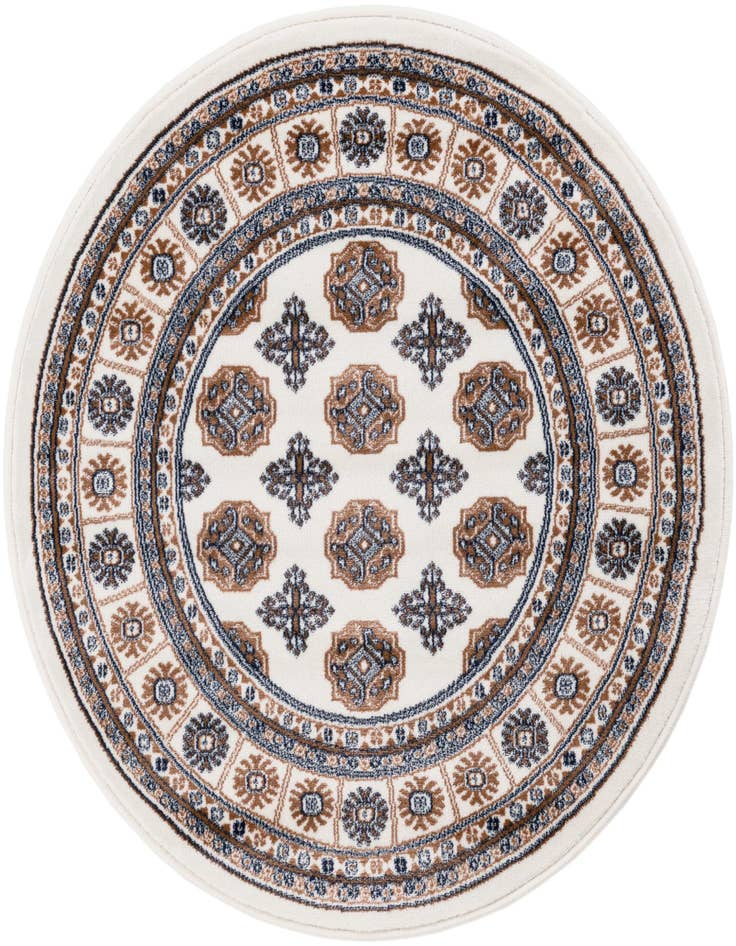 Detail image of 3' x 3' Bokhara Round Rug