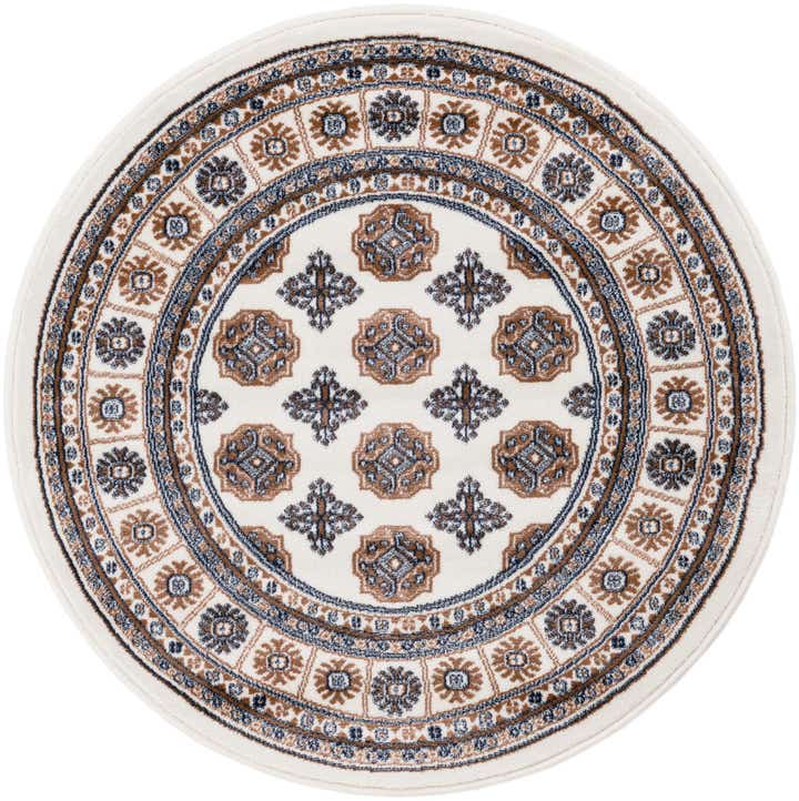 3' x 3' Bokhara Round Rug