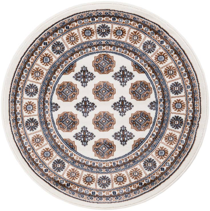 Detail image of 3' x 3' Bokhara Round Rug