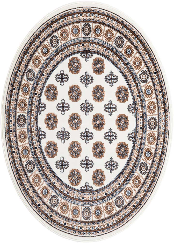 5' 3 x 5' 3 Bokhara Round Rug