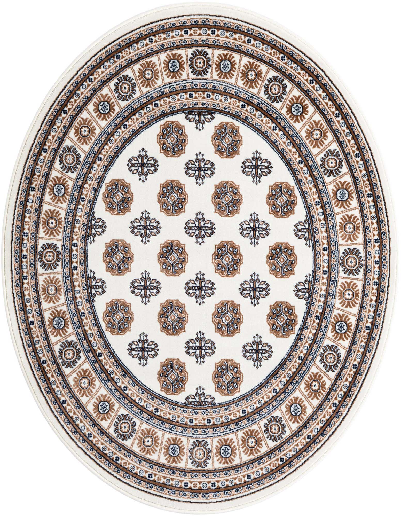 5' 3 x 5' 3 Bokhara Round Rug