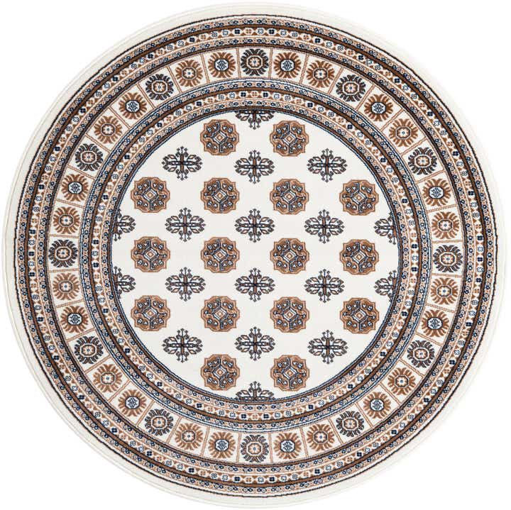 5' 3 x 5' 3 Bokhara Round Rug