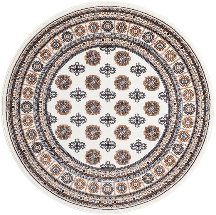 Detail image of 5' 3 x 5' 3 Bokhara Round Rug