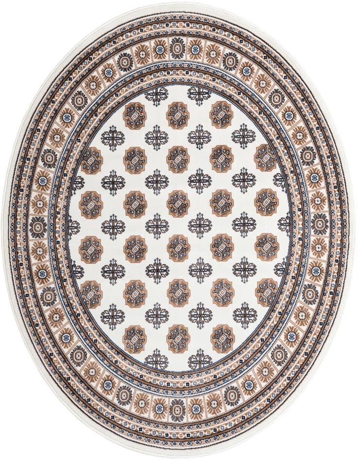 Detail image of 6' x 6' Bokhara Round Rug
