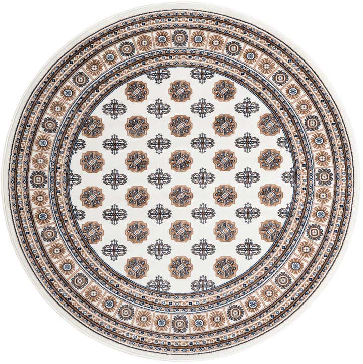 6' x 6' Bokhara Round Rug