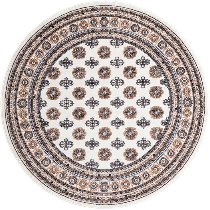 Detail image of 6' x 6' Bokhara Round Rug