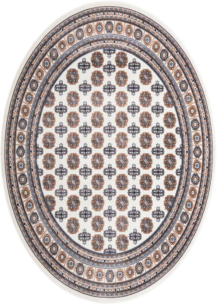 7' 10 x 7' 10 Bokhara Round Rug