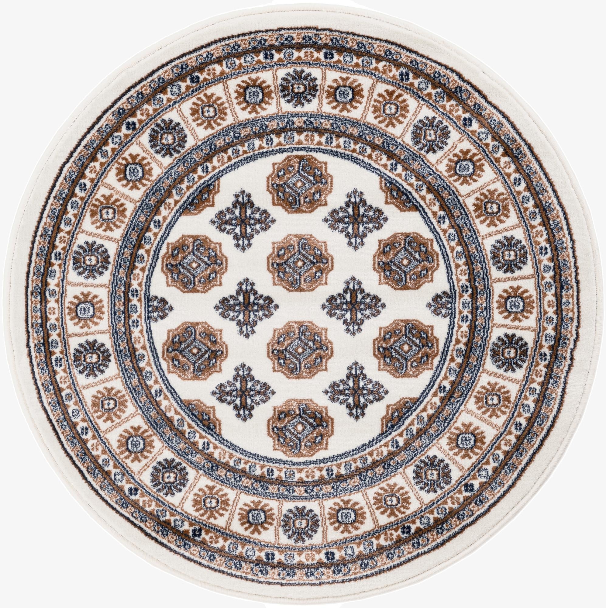 3' x 3' Bokhara Round Rug