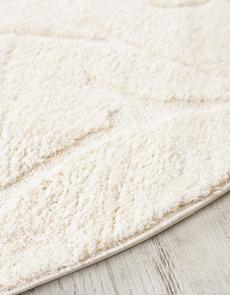 Detail image of 4' x 4' Botanical Shag Round Rug