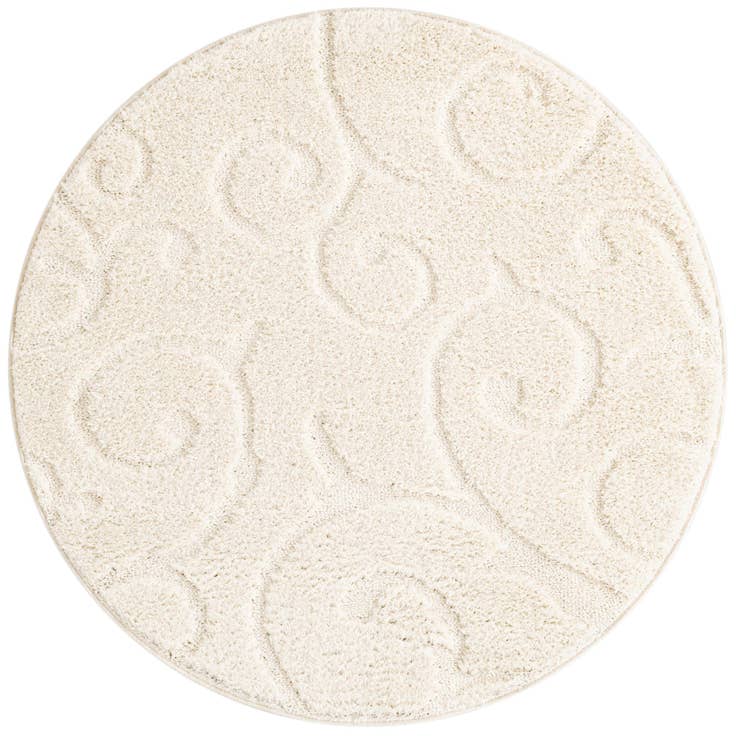 Detail image of 4' x 4' Botanical Shag Round Rug