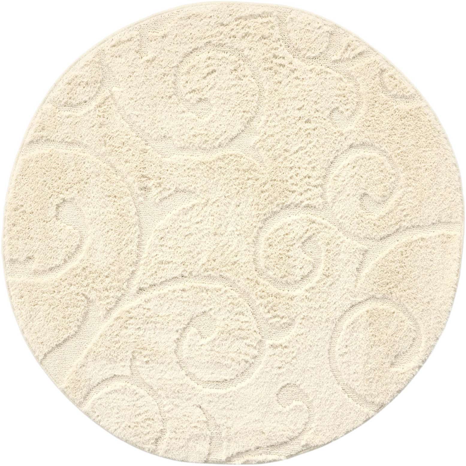 5' x 5' Botanical Shag Round Rug