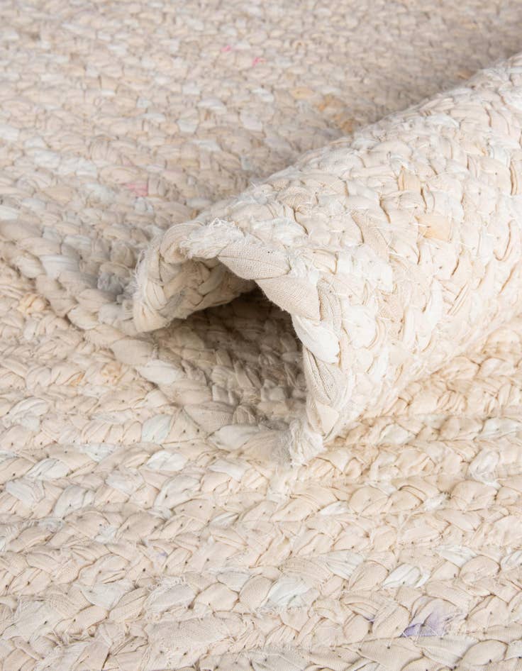 Detail image of 8' x 8' Handmade Braided Chindi Round Rug