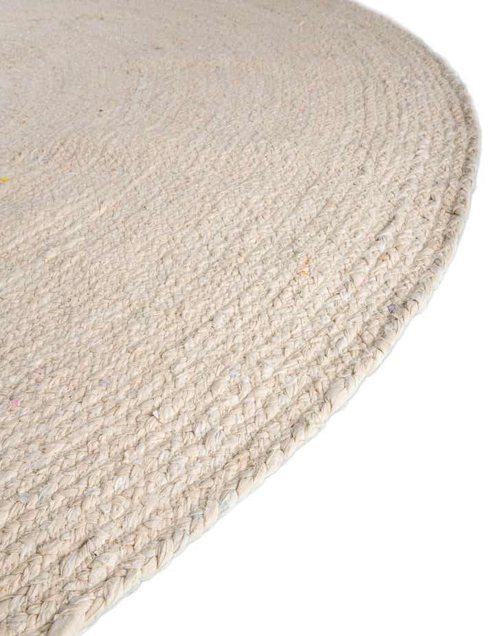 8' x 8' Handmade Braided Chindi Round Rug