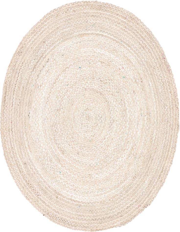 Detail image of 8' x 8' Handmade Braided Chindi Round Rug