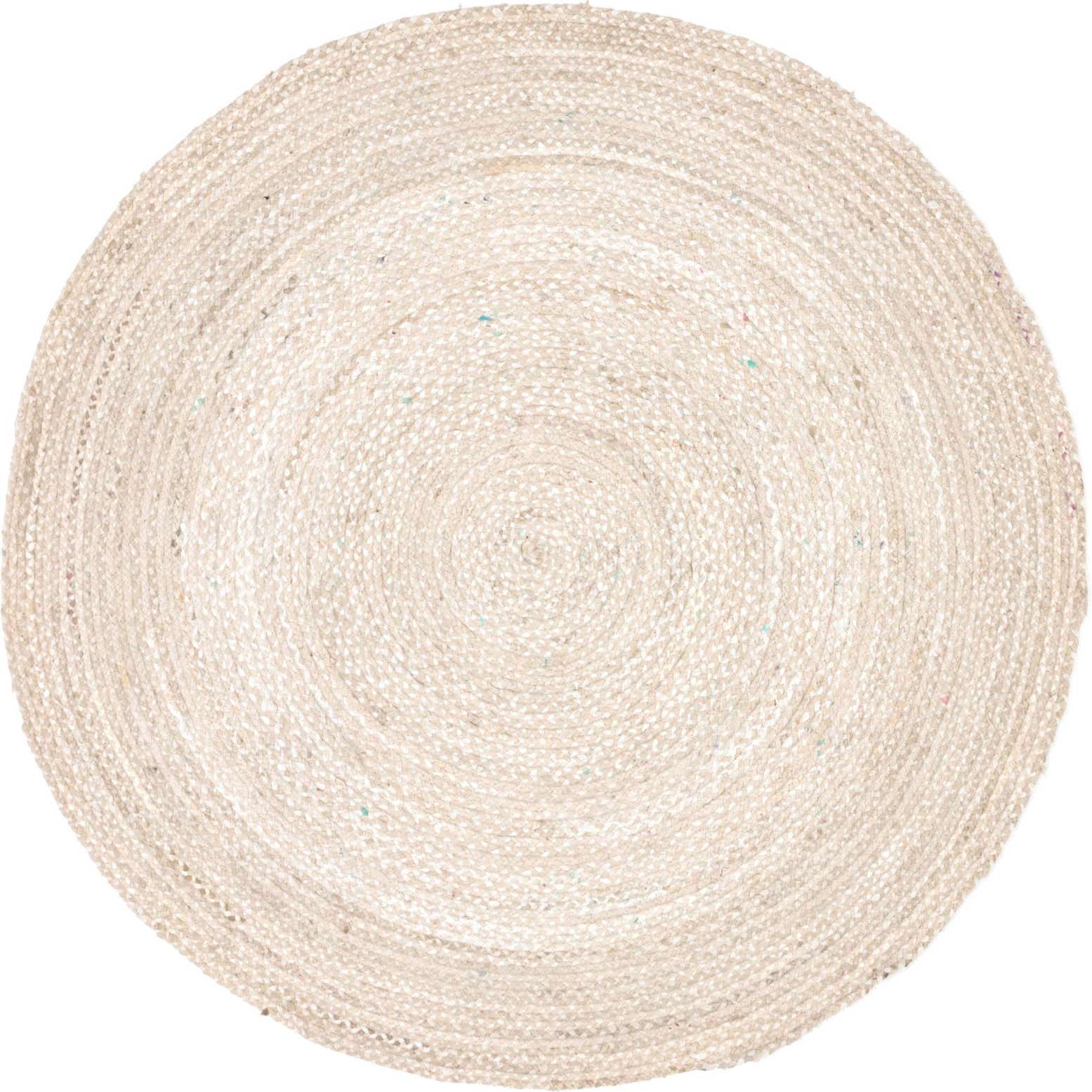 8' x 8' Handmade Braided Chindi Round Rug