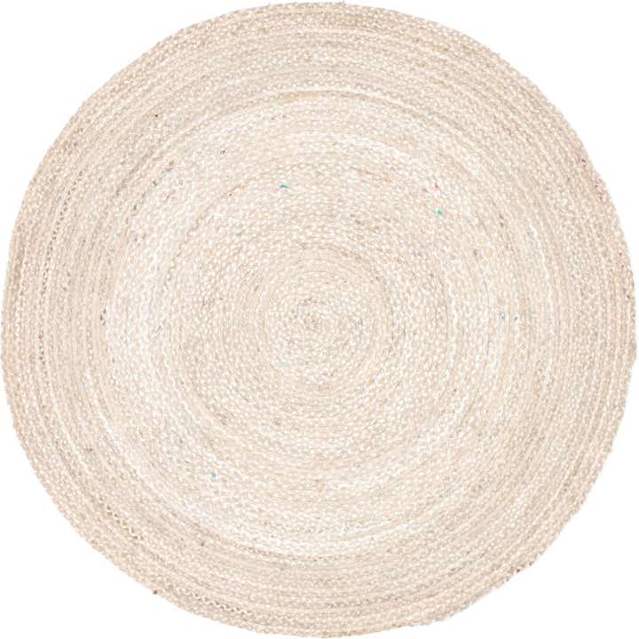 8' x 8' Handmade Braided Chindi Round Rug