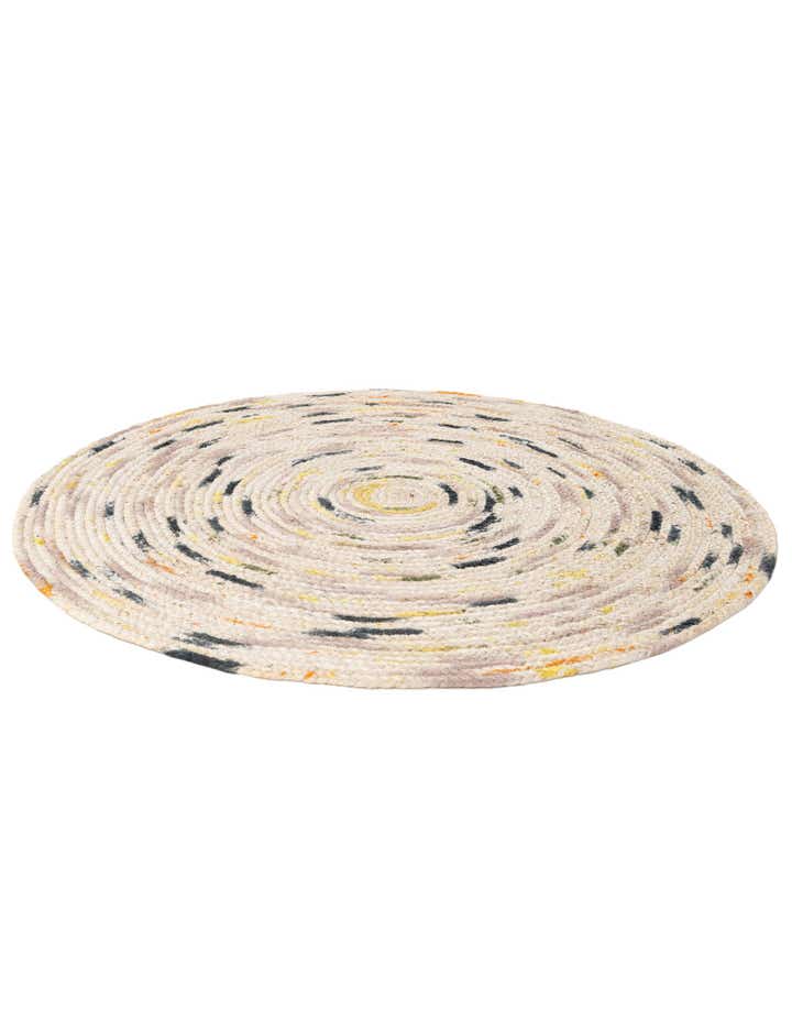 3' x 3' Handmade Braided Jute Round Rug
