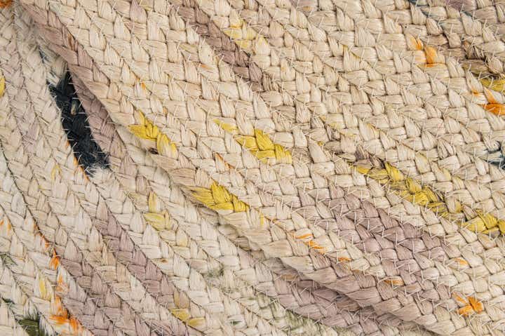 3' x 3' Handmade Braided Jute Round Rug